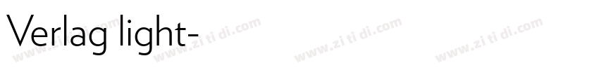 Verlag light字体转换